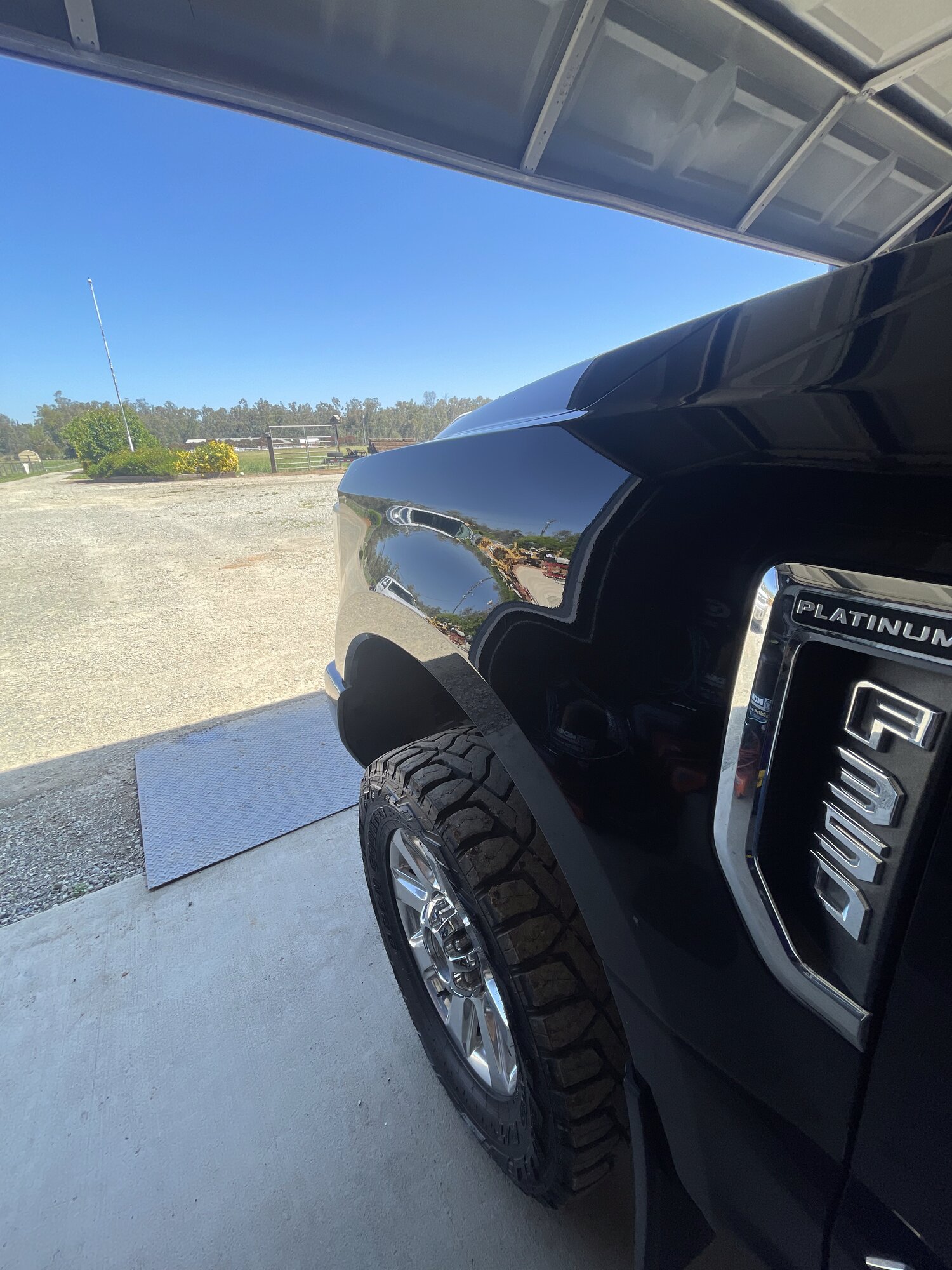 Exterior paint finish ready for wax protection